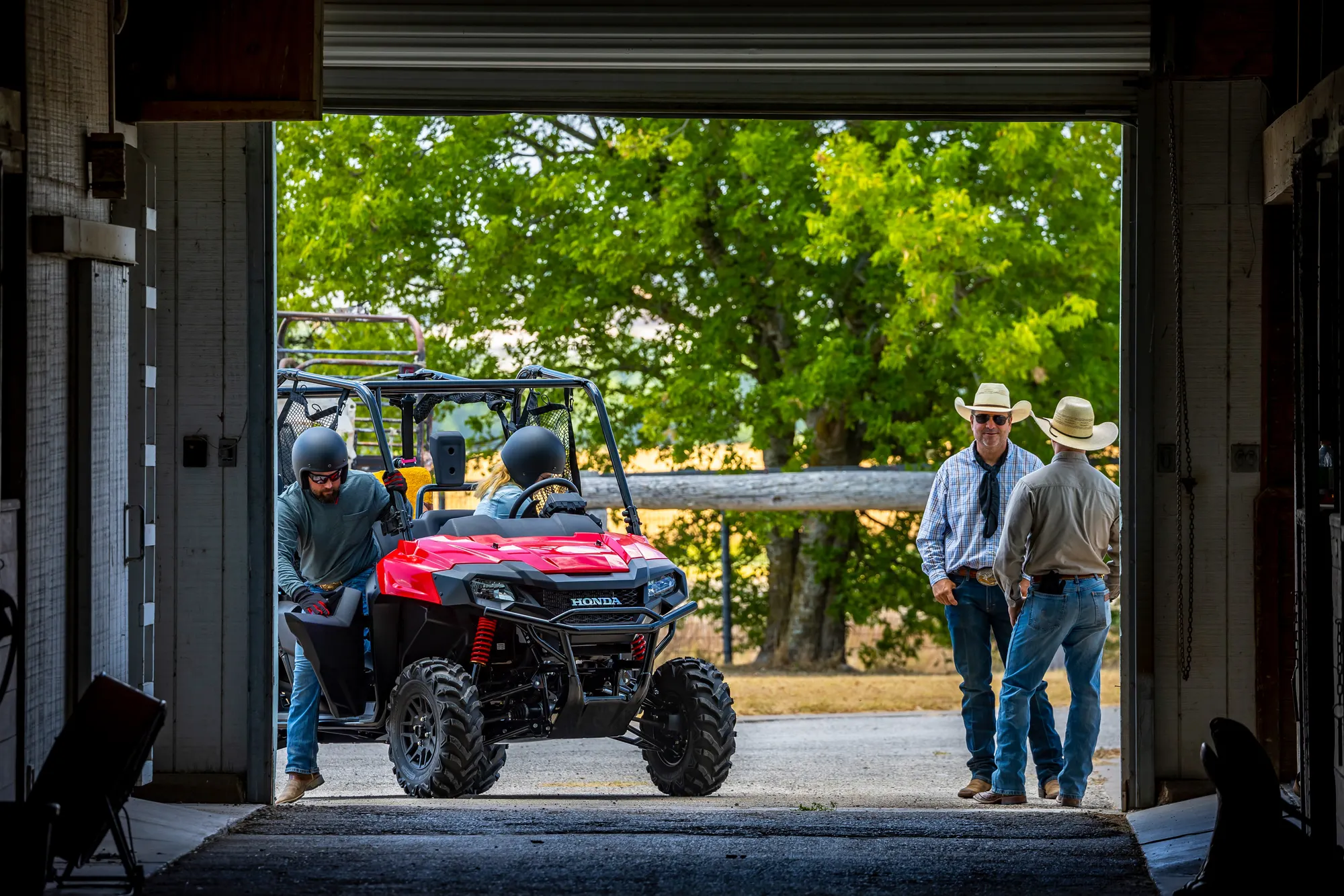 Honda Pioneer 700-4 at a working ranch